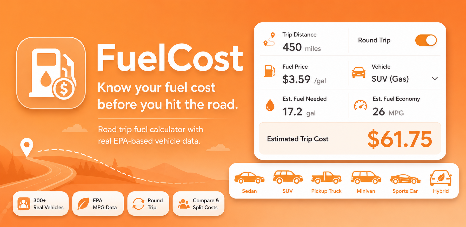 FuelRun — know your fuel cost before you hit the road